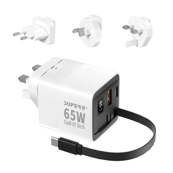 G45 - 〈 世界4種プラグ対応〉トラベル充電ケーブル